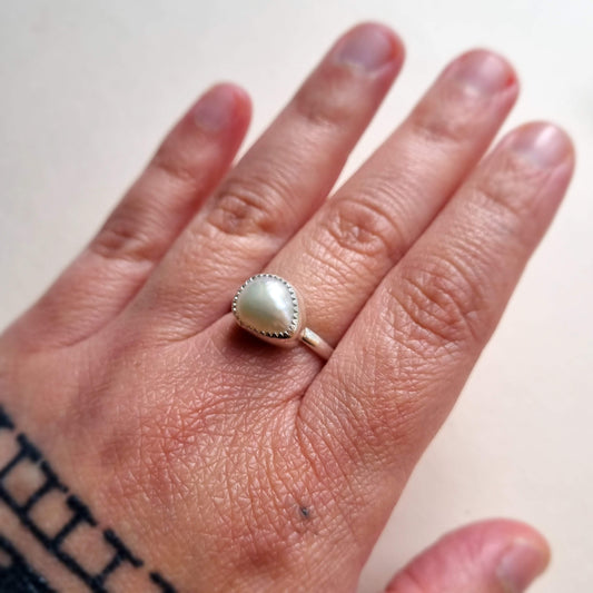 Freshwater Pearl ring - UK size M (US 6)