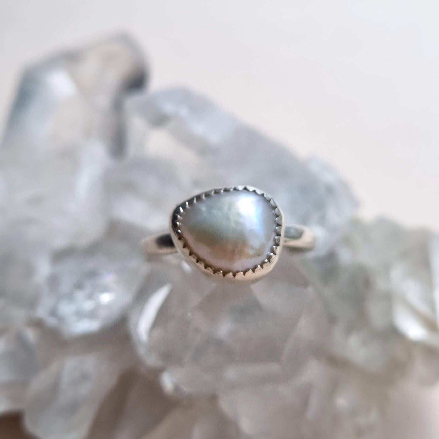 Freshwater Pearl ring - UK size M (US 6)