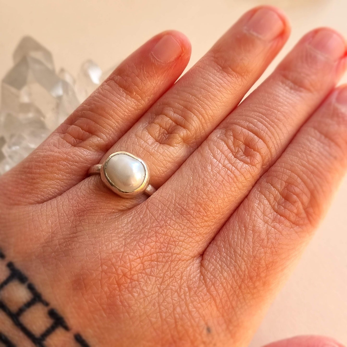 Freshwater Pearl ring- UK size K (US 5 1/8)