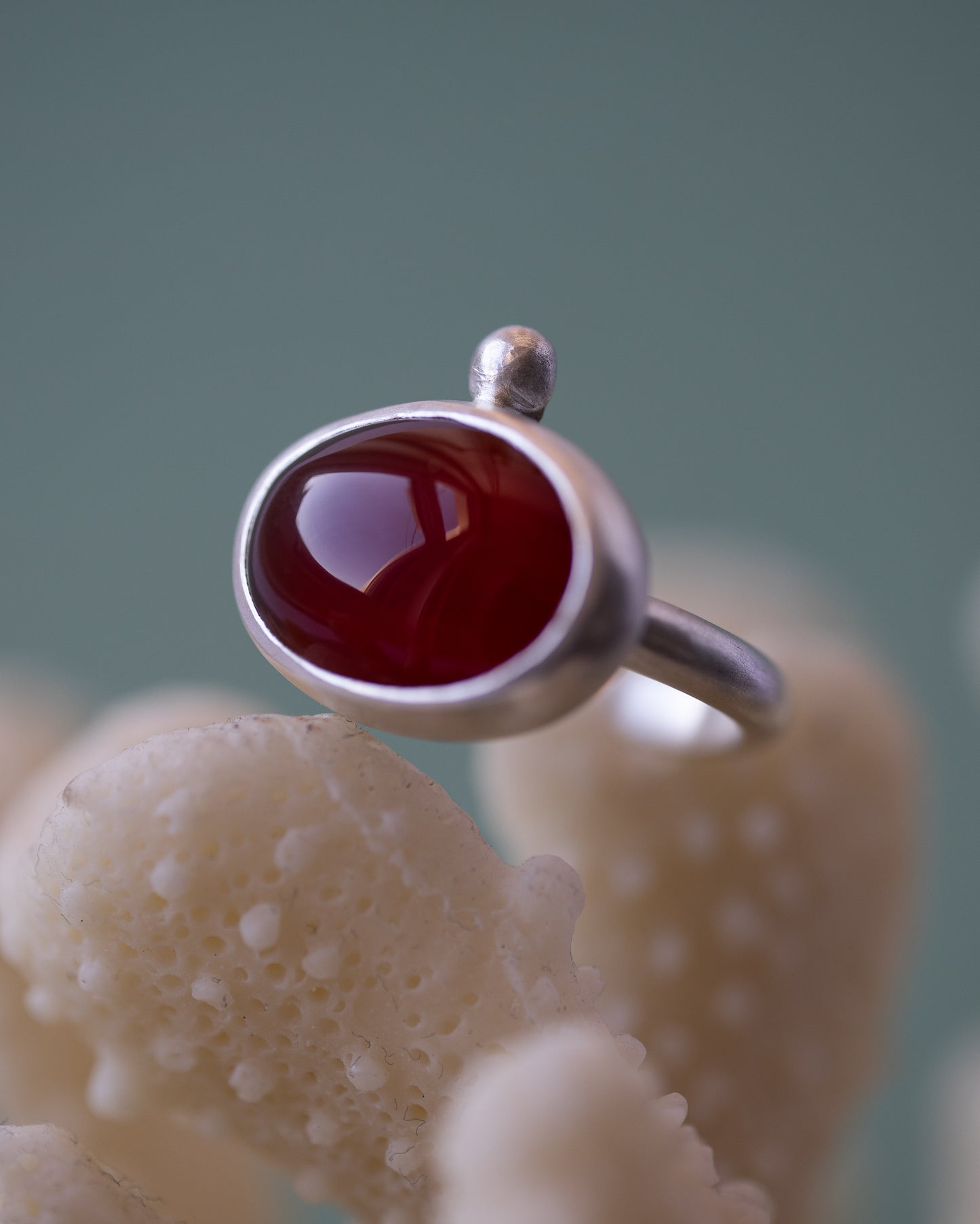 Carnelian Mystic Ring - UK size N (US 6 1/2)