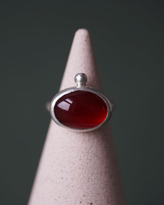 Carnelian Mystic Ring - UK size N (US 6 1/2)