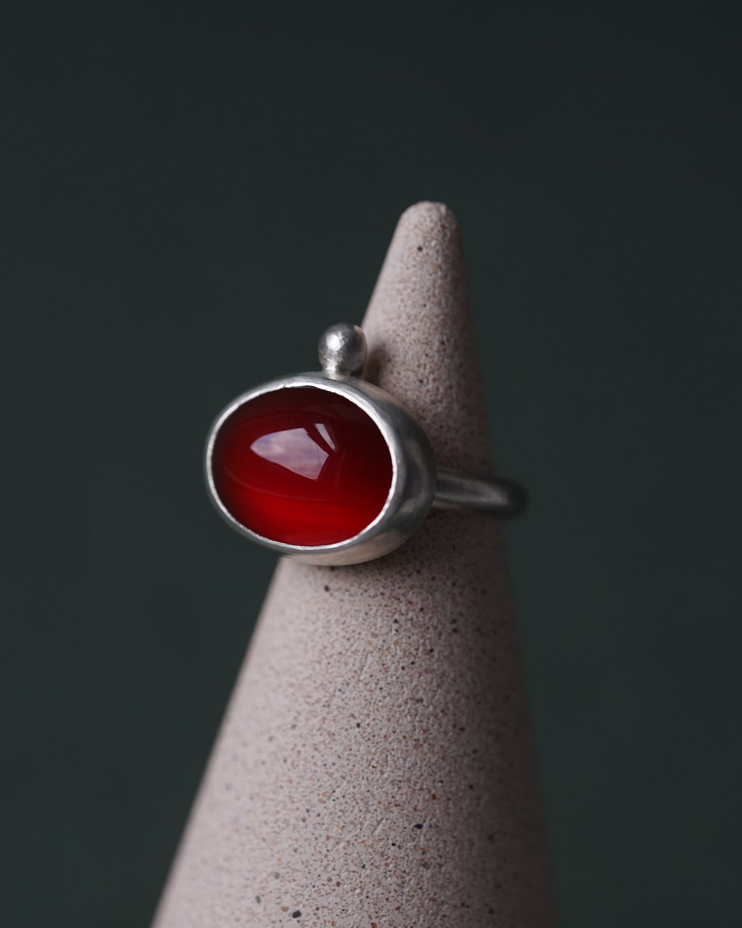 Carnelian Mystic Ring - UK size N (US 6 1/2)