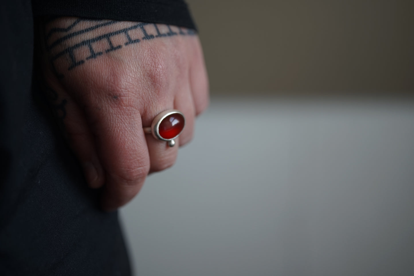 Carnelian Mystic Ring - UK size N (US 6 1/2)