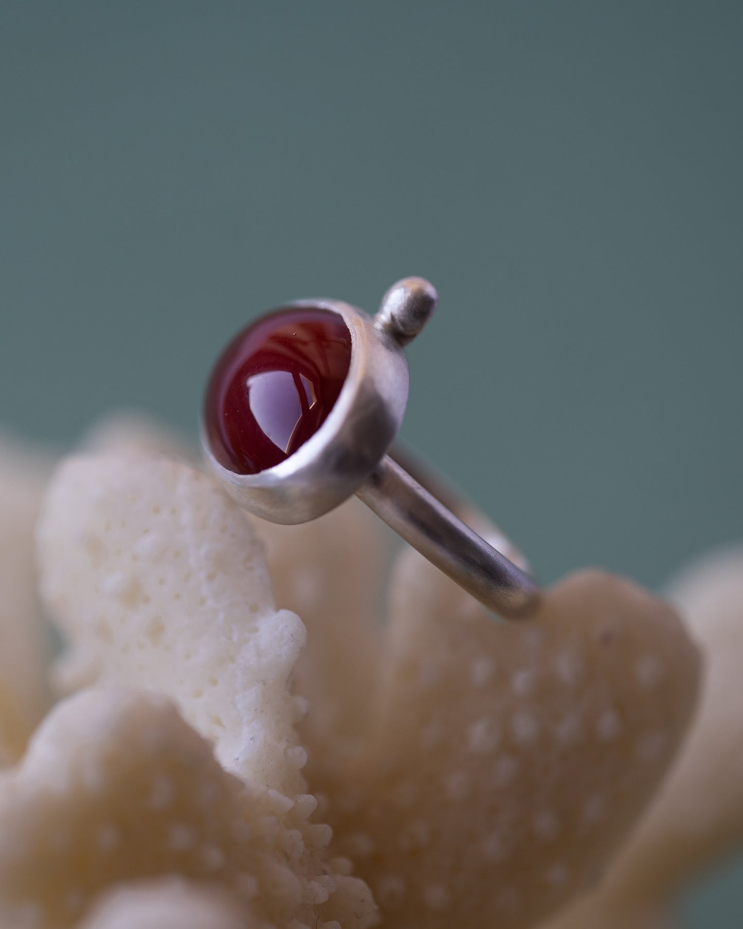 Carnelian Mystic Ring - UK size N (US 6 1/2)