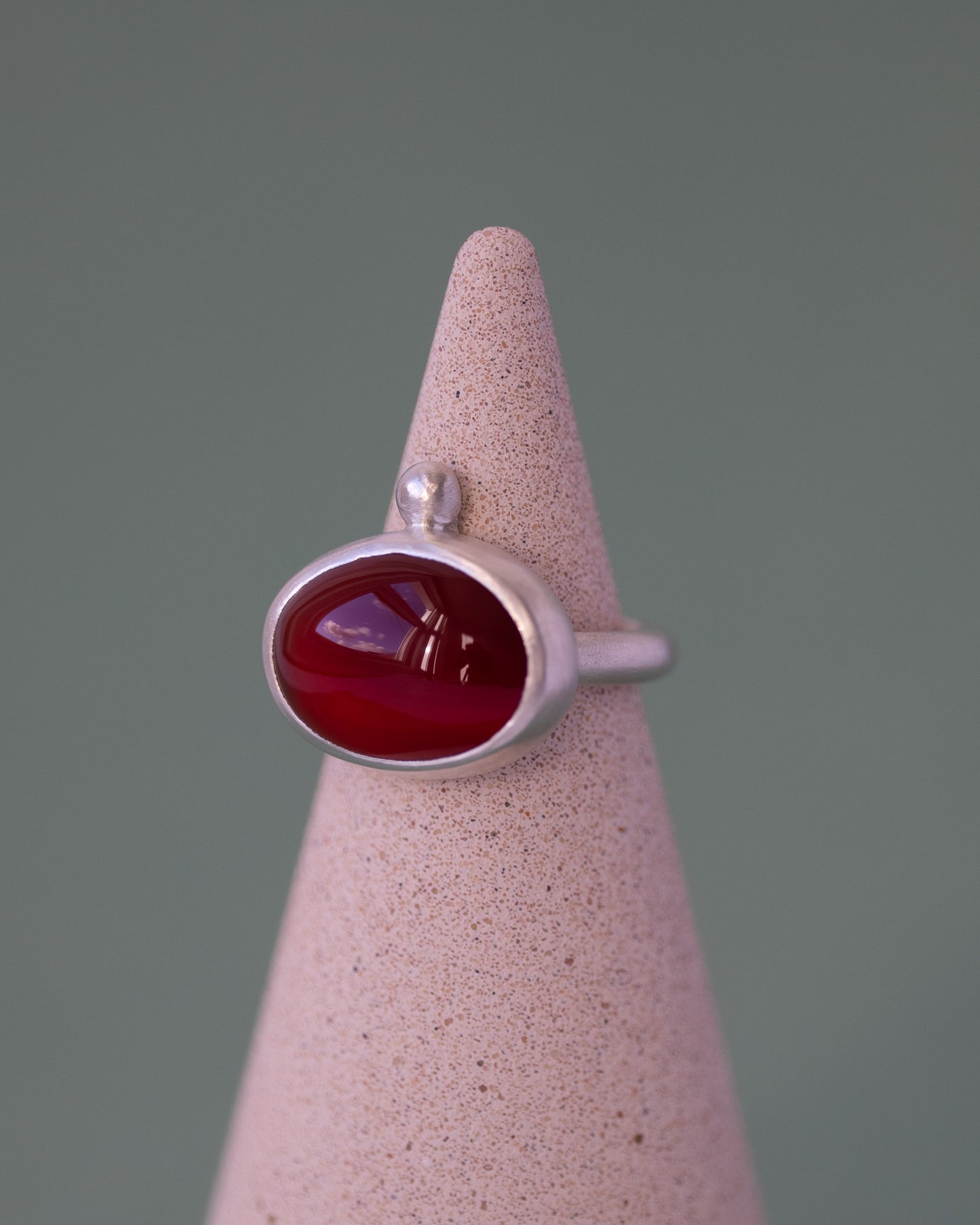 Carnelian Mystic Ring - UK size N (US 6 1/2)